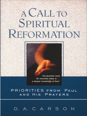 cover image of A Call to Spiritual Reformation